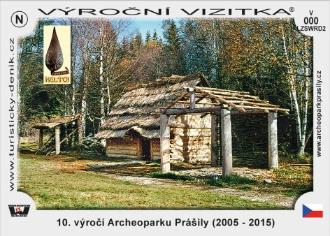 Turistická vizitka Archeopark Prášily výroční 10. let