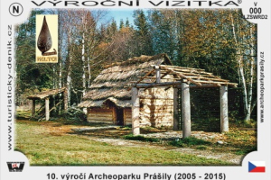 Turistická vizitka Archeopark Prášily výroční 10. let